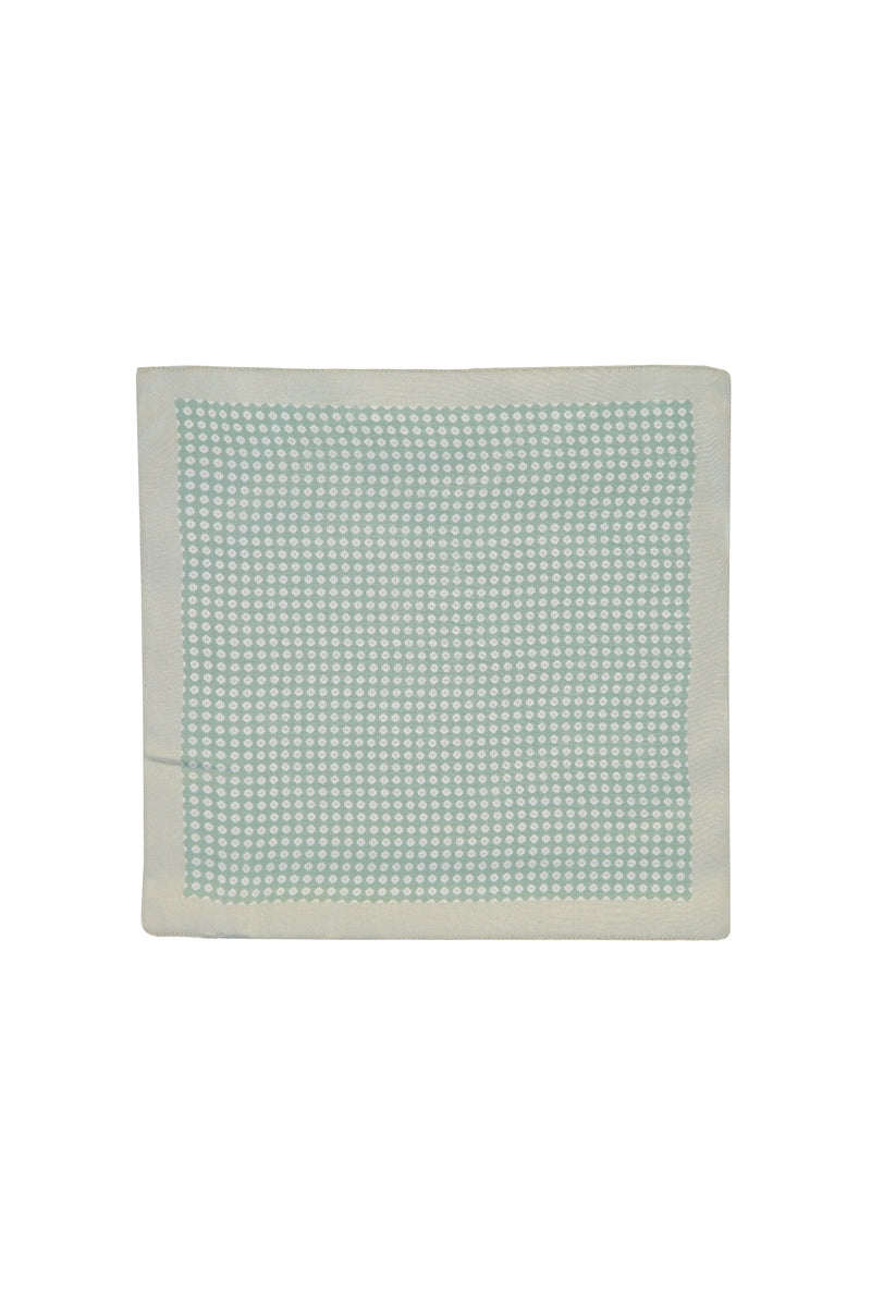 Mint Yeşili Desenli Mendil (33*33)
