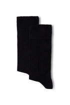Siyah 2'li Düz Likralı Esnek Bambu Karışımlı İnce Çorap Seti