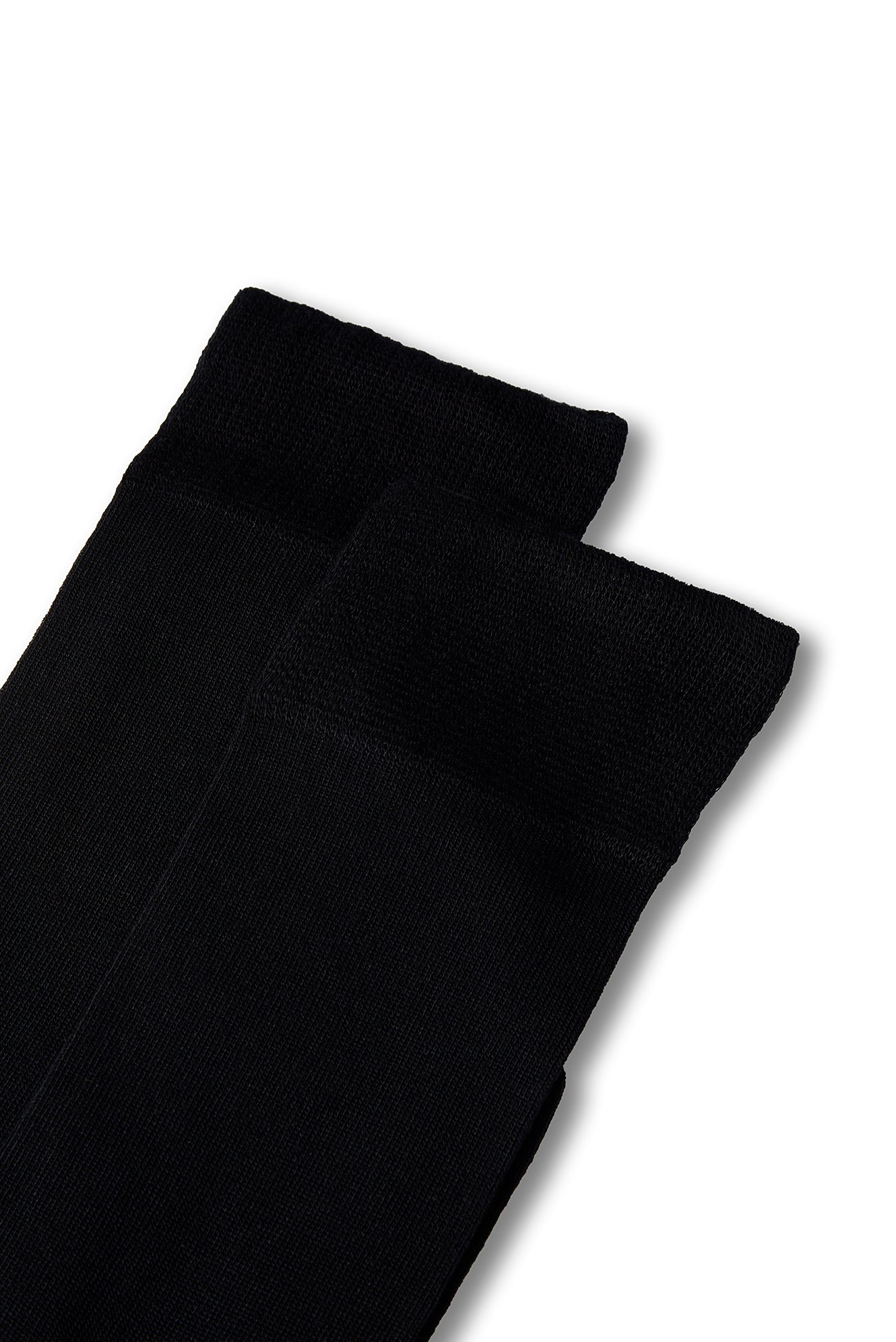 Siyah 2'li Düz Likralı Esnek Bambu Karışımlı İnce Çorap Seti