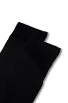 Siyah 2'li Düz Likralı Esnek Bambu Karışımlı İnce Çorap Seti