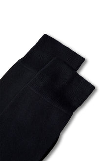 Koyu Lacivert 2'li Düz Likralı Esnek Bambu Karışımlı İnce Çorap Seti