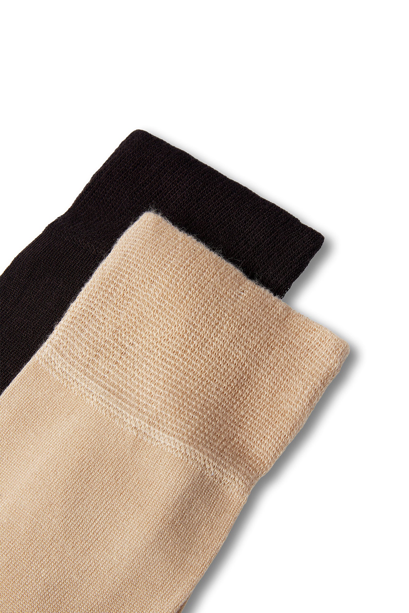 Koyu Kahve 2'li Düz Likralı Esnek Bambu Karışımlı İnce Çorap Seti