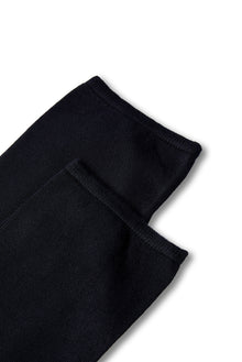 Koyu Lacivert 2'li Desenli Lastiksiz Esnek Bambu Karışımlı İnce Çorap Seti