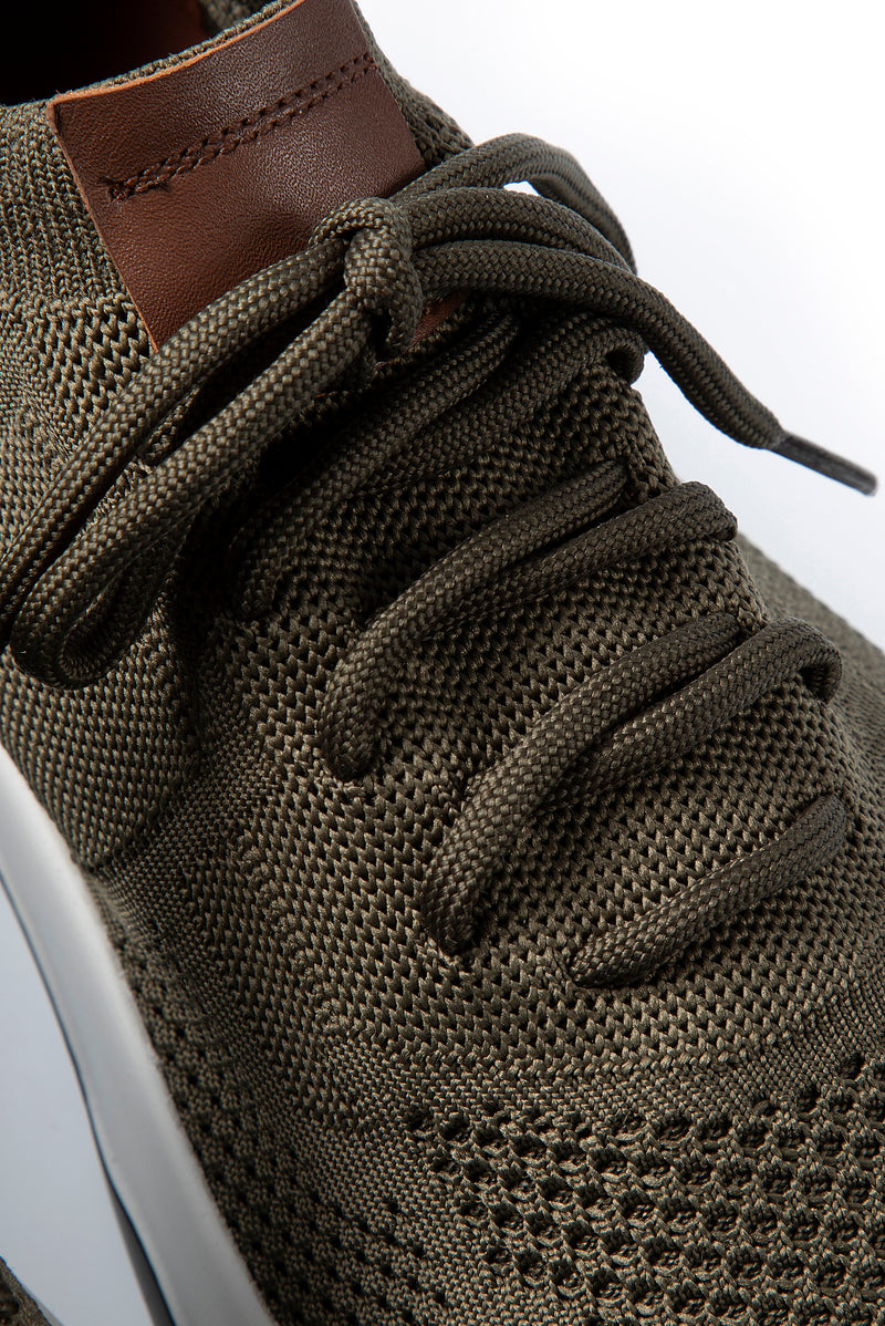 Orta Haki Nefes Alabilir Triko Dokulu Günlük Spor Ayakkabı