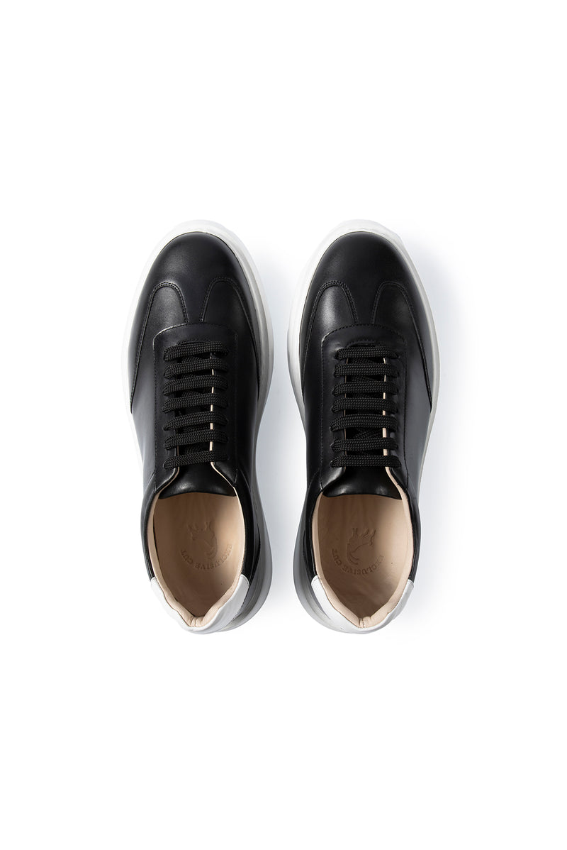 Siyah Sneaker Deri Ayakkabı