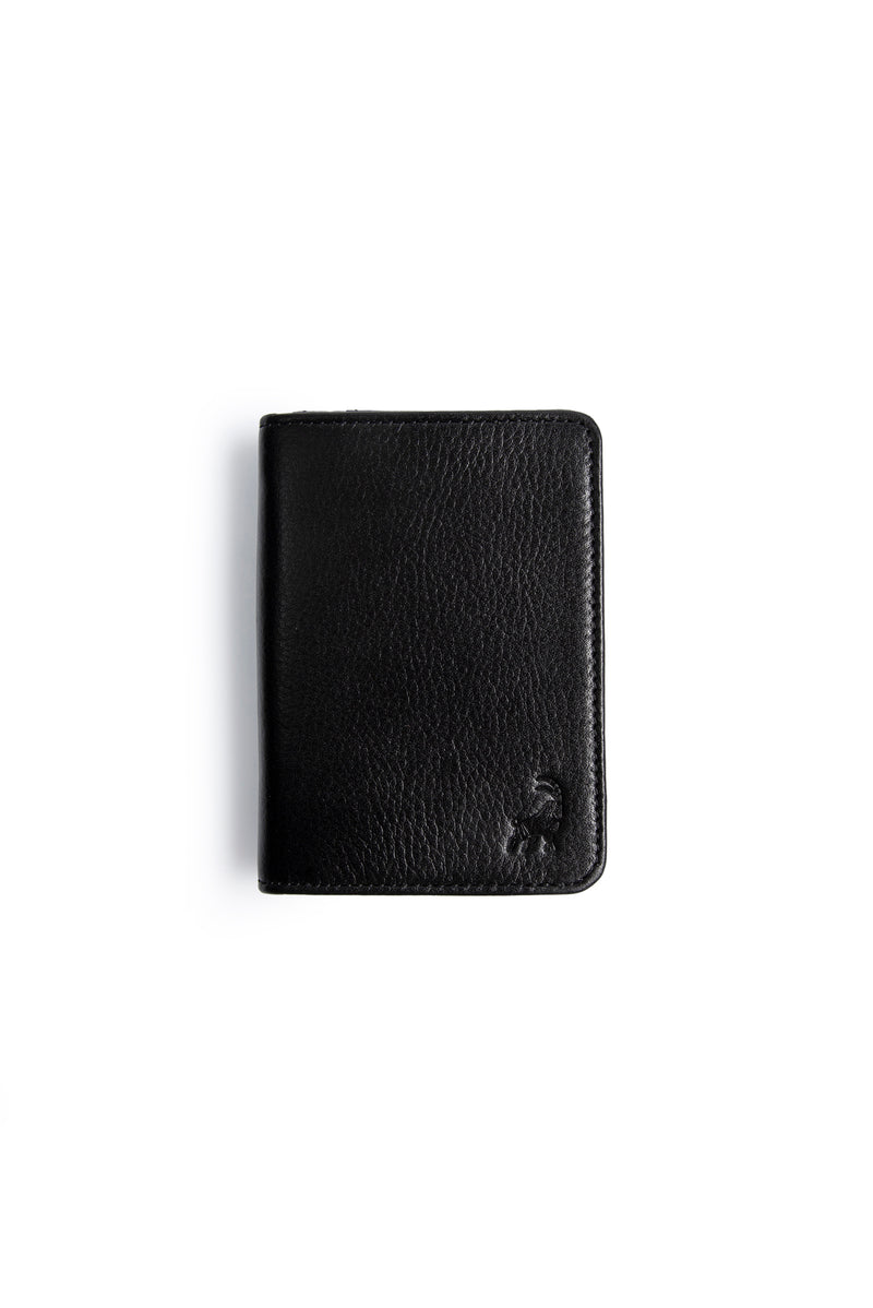 Siyah Mıknatıslı Bölmeli Deri Kartlık