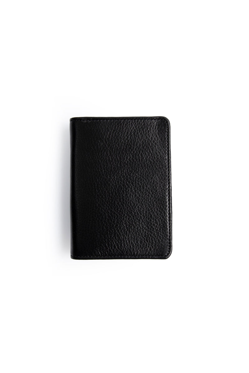 Siyah Mıknatıslı Bölmeli Deri Kartlık