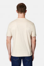 Açık Bej Bisiklet Yaka Regular Fit Nakışlı %100 Pamuk Basic T-shirt