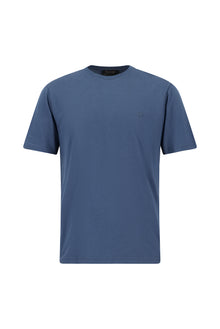 İndigo Bisiklet Yaka Regular Fit Nakışlı Modal Karışımlı T-shirt