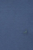 İndigo Bisiklet Yaka Regular Fit Nakışlı Modal Karışımlı T-shirt