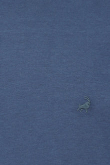 İndigo Bisiklet Yaka Regular Fit Nakışlı Modal Karışımlı T-shirt