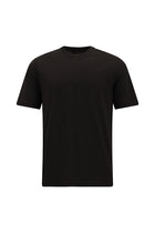 Koyu Kahve Bisiklet Yaka Regular Fit Nakışlı Pamuklu T-shirt