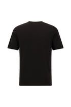 Koyu Kahve Bisiklet Yaka Regular Fit Nakışlı Pamuklu T-shirt
