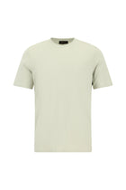 Küf Yeşili Bisiklet Yaka Regular Fit Nakışlı Modal Karışımlı T-shirt