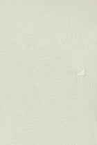 Küf Yeşili Bisiklet Yaka Regular Fit Nakışlı Modal Karışımlı T-shirt