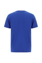 İndigo Bisiklet Yaka Regular Fit Nakışlı Merserize Pamuk T-shirt