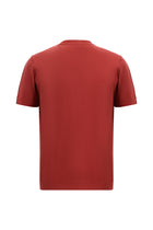 Gül Kurusu Bisiklet Yaka Regular Fit Nakışlı Merserize Pamuk T-shirt