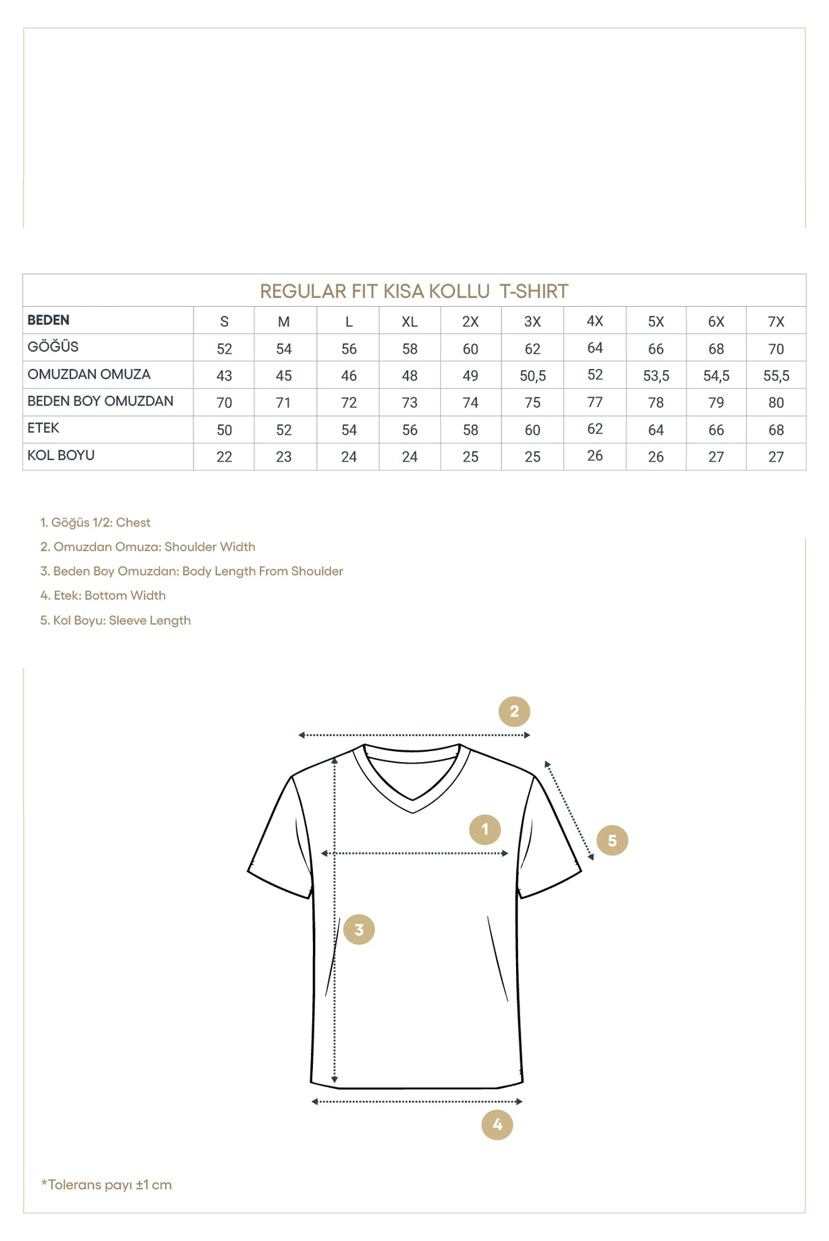Lacivert V Yaka Regular Fit Nakışlı Pamuklu T-shirt