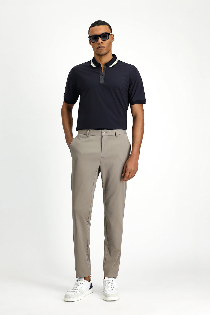 Orta Vizon Techno-Line Super Slim Fit Ekstra Dar Kesim Likralı Klasik Kumaş Pantolon