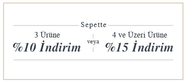 Sepette 3 Ürüne %10 İndirim & 4 Ürün Üzeri %15 İndirim